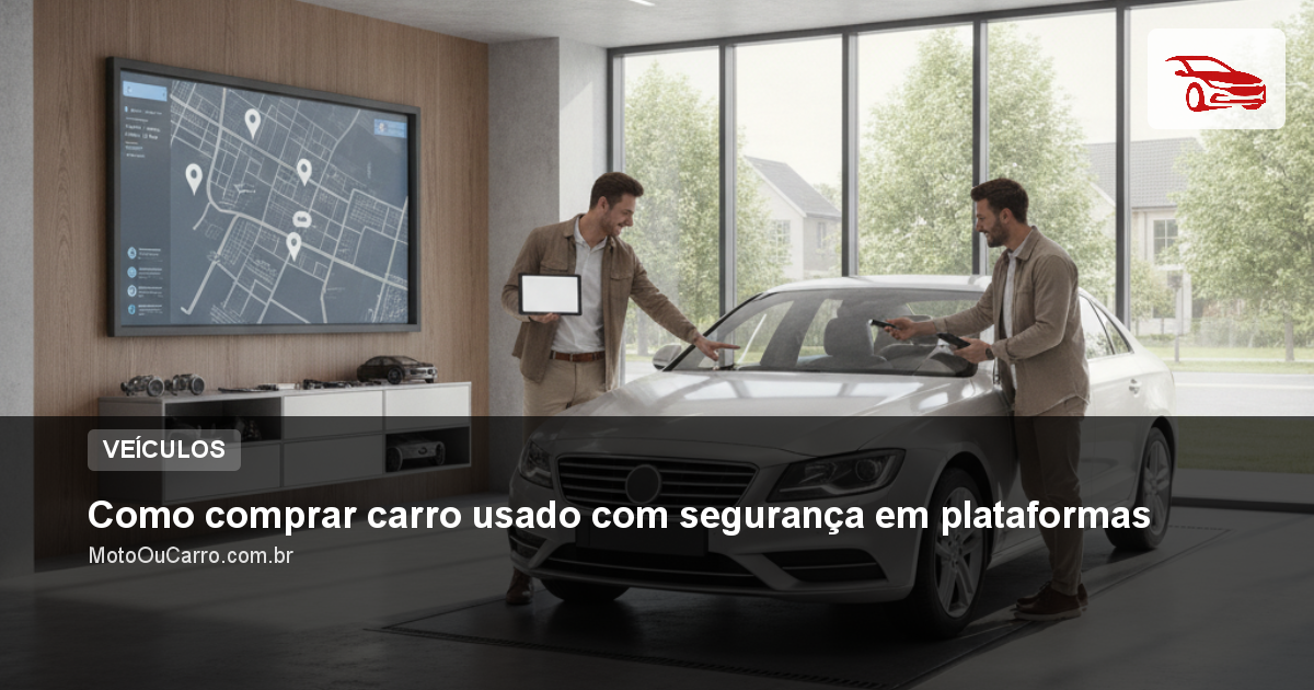 Como comprar carro usado com segurança em plataformas